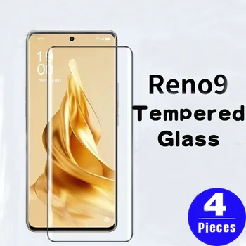 1-4 шт. полное покрытие смартфона для OPPO Reno 9 pro plus 8T 6 5 4 3 A1 pro 5G протектор экрана из закаленного стекла защитная пленка для телефона