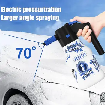 1,5-литровая электрическая лейка для автомойки, перезаряжаемая через USB, бытовая машина для вспенивания молока, распылитель пены для воды под давлением Spe D5H4