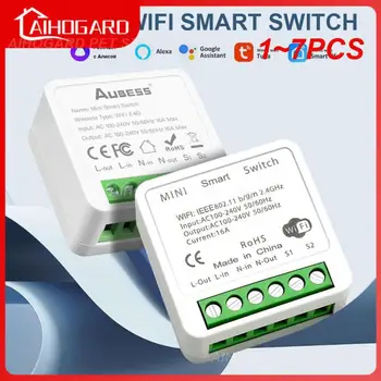 1 ~ 7ШТ МИНИ-Wifi Smart Switch Supporte 2way Control Timer Беспроводные Переключатели Smart Home Automation Работают С Tuya Alexa