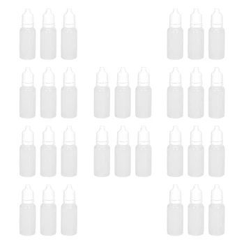 1000ШТ 15 мл Пустых Пластиковых Сжимаемых Бутылок-Капельниц Для Глазных Капельниц Для Жидкости Многоразового Использования