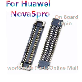 10шт-100шт Для Huawei Nova5pro ЖК-дисплей основание материнской платы кабельное соединение пряжка разъем FPC на плате Flex 40pin