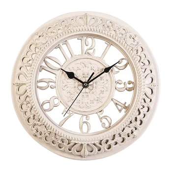 12-дюймовые европейские креативные круглые часы, настенные часы в стиле ретро, часы современного дизайна, Кухня, Спальня, Офис, Бесшумные Декоративные кварцевые часы