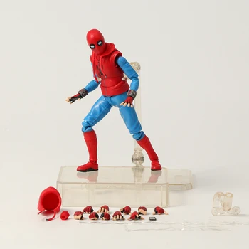 15 см Самодельный костюм Человека-паука с подвижным телом, совместная Фигурка, Игрушка
