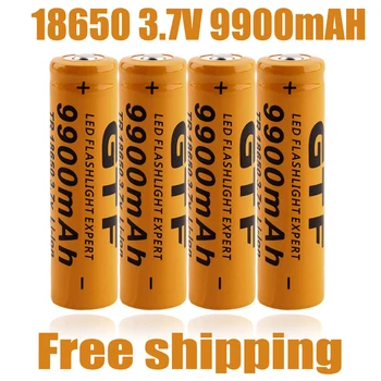 18650 Batterie Hohe Qualität 9900mAh 3,7 V  Li-Ion Batterien Akku Für Taschenlampe  + Freies Verschiffen