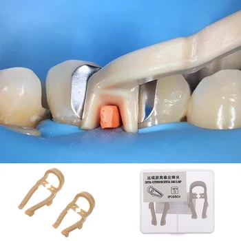 2 шт./кор. Стоматологический дистальный премолярный резиновый зажим для плотины, Резиновый барьерный зажим, Стоматологический инструмент, Инструменты для ремонта зубов