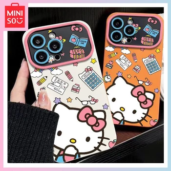 2023 Новый Мультфильм Miniso Hello Kitty С Милым Большим Окном Iphone13Promax12Pro 