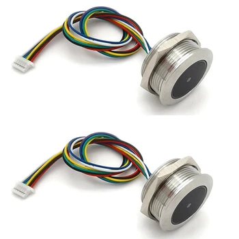 2X Металлическое светодиодное кольцо управления GM861 с индикаторной лампой Интерфейс UART 1D/ 2D Штрих-код QR-код Модуль считывания штрих-кода