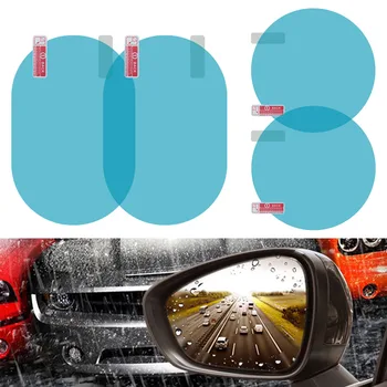 2шт Зеркало заднего вида автомобиля Непромокаемая пленка, Противотуманная Прозрачная защитная наклейка для Toyota Tacoma 2016 2017 2018 2019 2020 2021 2022