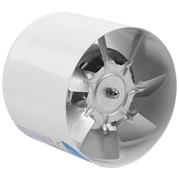 4-Дюймовый встроенный канальный вентилятор, вентилятор с металлическими трубами, вытяжной вентилятор, мини-вытяжка, настенный вентилятор для ванной комнаты, туалета