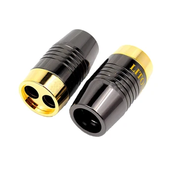 4шт Разветвитель Liton 8 мм 15 мм с золотым покрытием, разъемное кольцо для кабеля HI-FI аудио динамика, специальные аксессуары 