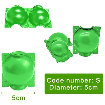 5 Штук Шарикового устройства для размножения и укоренения растений-Многоразовый ящик для прививки растений (S, зеленый)