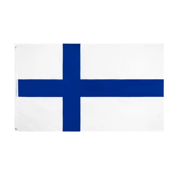 60x90 см 90x150 см Синий крест Suomen Tasavalta Флаг Финляндии Suomi Fi.