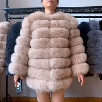 70 см 4в1 Новая Бесплатная Доставка Новая Модная Женская Мода Из Натурального Меха Длинное Пальто Зимнее Теплое Пальто