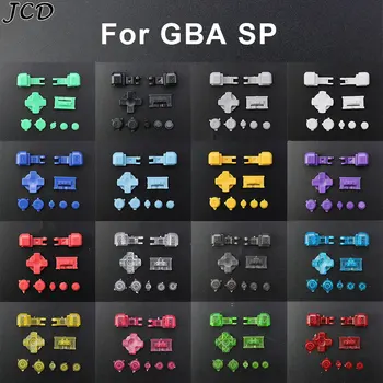 JCD Для GameBoy Advance SP GBA SP Полный Набор Кнопок R, L, A, B, D-Pad Включение-Выключение Питания Замена Клавиши регулировки громкости