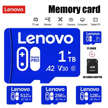 Lenovo Class 10 2 ТБ/1 ТБ Карта Флэш-памяти 512 ГБ 256 ГБ Micro TF SD-Карта водонепроницаемая Карта Памяти Для Настольного ПК/Ноутбука