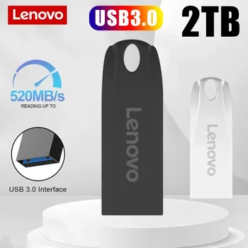 Lenovo Metal 2TB Pen Drive 1TB Cle Usb Флэш-Накопитель Высокоскоростной Флешки 128 ГБ Портативный SSD Memoria Usb Флэш-Диск Для Телефона/Стола