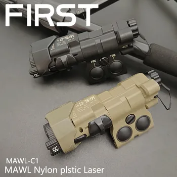 MAWL-C1 Тактический Лазерный Страйкбол Нейлон СВЕТОДИОДНЫЙ Прицельный Зеленый Лазер ИК заполняющий свет Охотничье оружие Scout Light Подходит для 20 мм Планки Пикатинни