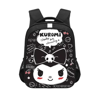 MINISO-Mochila Sanrio Kuromi детский рюкзак для маленькой девочки, школьные сумки Для детей-подростков, рюкзак для путешествий, сумка для косплея