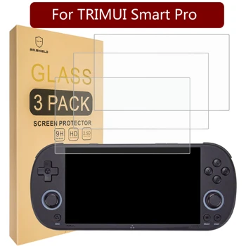 Mr.Shield [3 упаковки] Защитная пленка для экрана TRIMUI Smart Pro [Закаленное стекло] [Японское стекло твердостью 9H] Защитная пленка для экрана