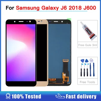 OLED J600 ЖК-дисплей Для Samsung Galaxy J6 2018 J600F J600Y ЖК-дисплей SM-J600F J600G J600FN /D Сенсорный Экран Дигитайзер В сборе 5,6