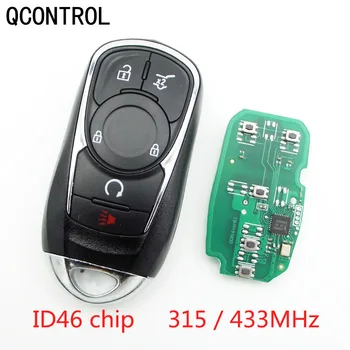 QCONTROL Автомобильный Дистанционный Смарт-Брелок для Управления Сигнализацией Buick Без Ключа 315 МГц 433 МГц ID46 5 Кнопок
