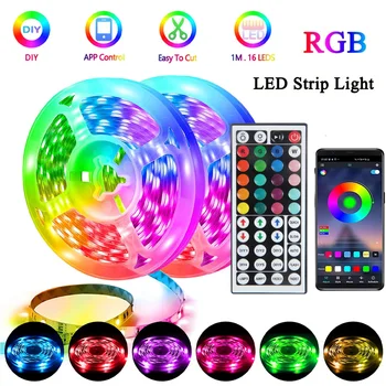RGB APP Control LED Strip Light Music Sync 5V USB с 44 Клавишами Удаленного Режима для Декора комнаты Подсветка телевизора luces led para habitacion