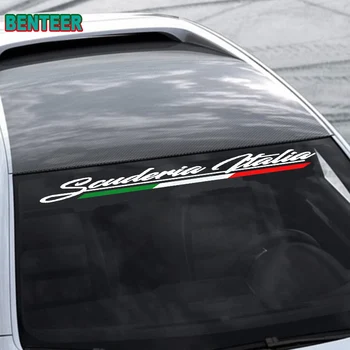 Scuderia Italia Автомобильное ветровое стекло наклейка На лобовое стекло Для Fiat 500 Abarth 595 695 Боковая Юбка Наклейка Графические Аксессуары