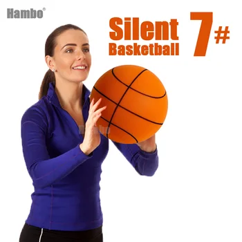 Silent Basketbal 6 Для тренировок в помещении, PU Basketball 23, Немой прыгающий пенопластовый мяч, Бесшумный отскок, баскетбол Для детей и взрослых, спортивная игра