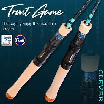 TSURINOYA CLEVER 1.45м 1.57м 1.6 м 1.85 м Спиннинговое Удилище Для Заброса Удилища FUJI Guide UL L 4-осевая Удочка Pesca Game Carbon Lure Fishing Rod Stick