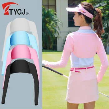 TTYGJ Солнцезащитный рукав для гольфа Из Ледяного Шелка, Солнцезащитная шаль, Женская одежда для гольфа с защитой от ультрафиолета 골프웨어 Женская одежда для гольфа в Корейском стиле