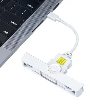 USB C CAC Reader считыватель Смарт-карт Общего доступа Портативный И Складной считыватель CACCard, Совместимый С ОС Linux Home financial