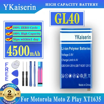 YKaiserin Для Motorola Moto Z Play, MotoZ Play Droid, XT1635, XT1635-01, XT1635-02, XT1635-03 SNN5974A 4500 мАч GL40 Аккумулятор для телефона