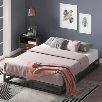 Zinus Joseph Modern Studio, 6-дюймовая платформа, Низкопрофильный каркас кровати для двоих, 38,00x75,00x6,00 дюймов, Мебель для спальни