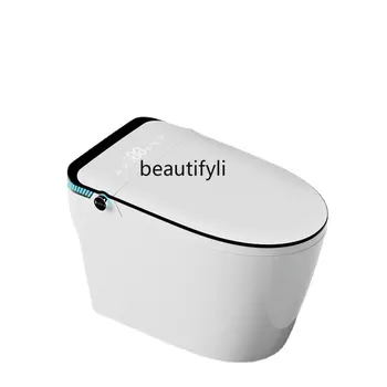 zq Smart Toilet Автоматический Встроенный Сифон для унитаза Электрический Нагрев Ароматерапевтического спрея с голосовым управлением