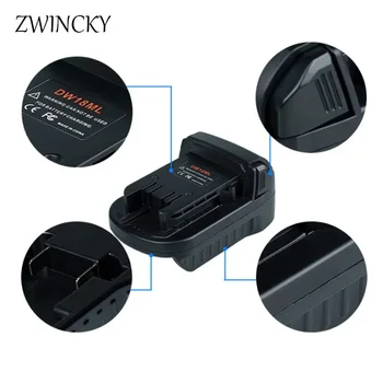 ZWINCKY DW18ML Аккумуляторный Адаптер-Преобразователь Для Литий-ионного аккумулятора DeWalt 18V 20V Преобразуется В Инструмент Для использования в Milwaukee M-18 18V