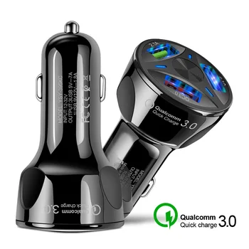 Автомобильное зарядное устройство для мобильного телефона Qc3.0 с тремя USB-разъемами для Nissan NV200 Nuvu NV2500 Forum Denki 350Z
