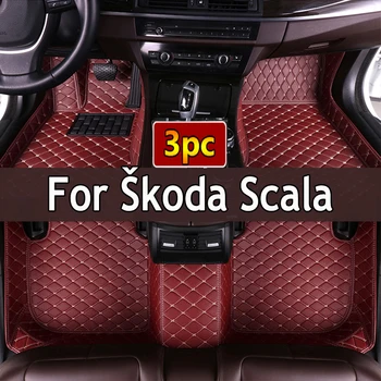 Автомобильные Коврики Для Škoda Scala 2020 ~ 2022 Водонепроницаемые Коврики Автомобильные Коврики Для Ног Cubre Pisos Para Autos Автомобильные Аксессуары Для Интерьера