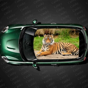автомобильные наклейки с животными тигр, декоративная виниловая пленка, модифицированная itache, общие автомобильные наклейки