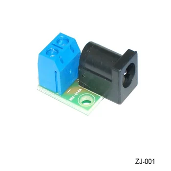 Адаптер постоянного тока 5.5*2.1 Совместим с платой адаптера 5.5*2.5 -5.08 2P Blue Socket ZJ-001