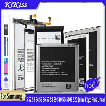 Аккумулятор для Samsung Galaxy S S2 S3 S4 S5 S6 S7 S8 S9 S10 5G S10E S20 mini Edge Plus Ultra SM G930F i9300 i9305 G950F G925S i9070