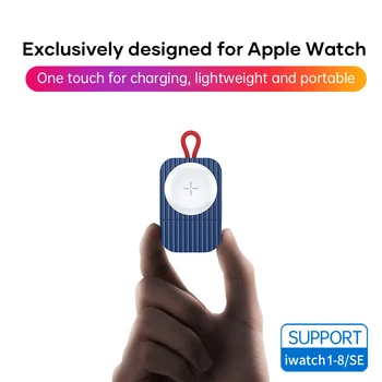 Беспроводное Зарядное Устройство ROCK Для Apple Watch Серии 8 7 6 5 4 3 2 1 Портативная Беспроводная Зарядная Док-станция Магнитное USB-Зарядное Устройство Для iWatch OS9