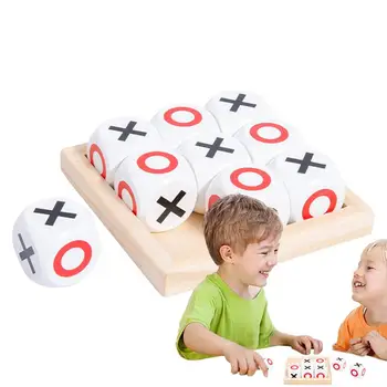 Взаимодействие родителей и ребенка Деревянная настольная игра XOXO Game Забавная Развивающая Интеллектуальная Развивающая игрушка