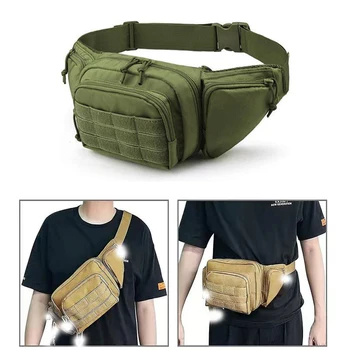 Военно-тактическая поясная сумка, многофункциональная сумка через плечо 800D Oxford Molle, набор многофункциональных инструментов, спортивная поясная сумка для кемпинга