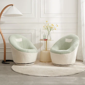 Вращающиеся напольные стулья Nordic Luxury Lazy Sofa Кресло для гостиной Nordic Salon Удобная мебель для гостиной Fauteuil