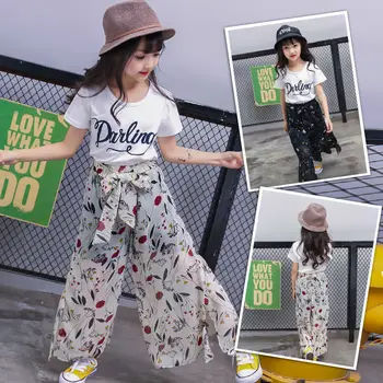 детский комплект 2023 новый продукт Футболка во взрывном стиле для большого мальчика с коротким рукавом для девочки Детская корейская версия одежды летнее платье платье