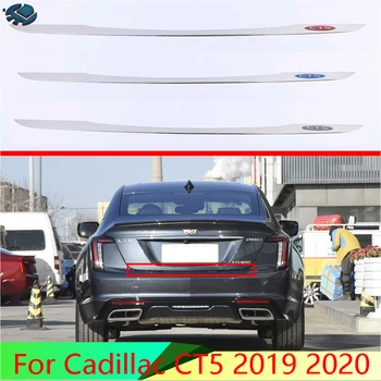 Для Cadillac CT5 2019 2020 Отделка Крышки Багажного Отделения Из Нержавеющей Стали, Молдинг Заднего Багажника, Рамка Для Укладки, Наклейка Для Украшения