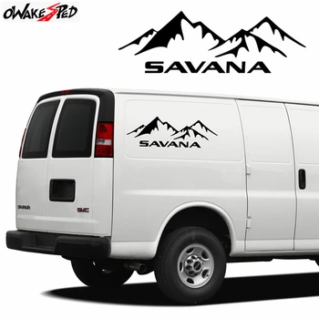 Для GMC Savana Mountain Styling Автомобильные Хвосты Наклейки Для Декора Дверей Виниловые Наклейки На Окна Кузова Автомобиля Внешние Аксессуары Наклейки