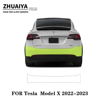 Для защитной пленки для краски Tesla Model X на задний бампер PPF 8mil 2022 2023 2024 пленка для кузова автомобиля
