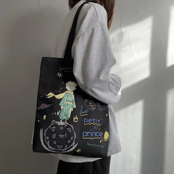Женское японское и корейское милое искусство с одним плечом, маленькие свежие оригинальные студенческие сумки из ткани с одним плечом, холст