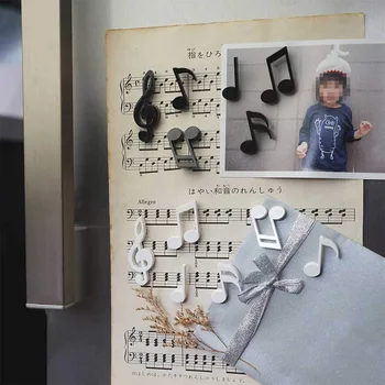 Забавная заметка Креативный фортепианный ключ Липкая заметка Магнит Наклейка на холодильник Магнит Камень Магнитная Декоративная наклейка YFCT329